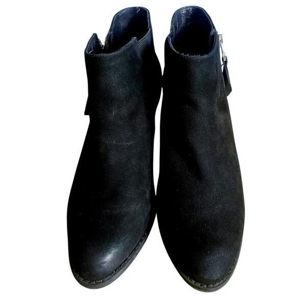 Vionic Sterling Black Suede Zip Heeled Bootie Women's Size 9.5 - Picture 3 of 8